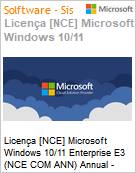 Licena [NCE] Microsoft Windows 10/11 Enterprise E3 (NCE COM ANN) Annual - Annual  (Figura somente ilustrativa, no representa o produto real)