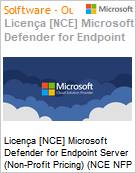 Licena [NCE] Microsoft Defender for Endpoint Server (Non-Profit Pricing) (NCE NFP MTH) Monthly - Annual  (Figura somente ilustrativa, no representa o produto real)