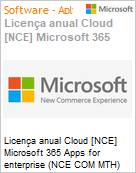 Licena anual [CSP NCE] Microsoft 365 Apps for enterprise (NCE COM MTH) Anual - 12 meses  (Figura somente ilustrativa, no representa o produto real)