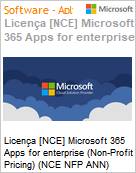 Licena [NCE] Microsoft 365 Apps for enterprise (Non-Profit Pricing) (NCE NFP ANN) Annual - Annual  (Figura somente ilustrativa, no representa o produto real)