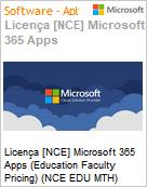 Licena [NCE] Microsoft 365 Apps [Educacional] (Education Faculty Pricing) (NCE EDU MTH) Monthly - Monthly  (Figura somente ilustrativa, no representa o produto real)