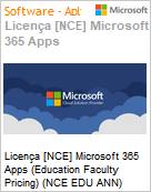 Licena [NCE] Microsoft 365 Apps [Educacional] (Education Faculty Pricing) (NCE EDU ANN) Annual - Annual  (Figura somente ilustrativa, no representa o produto real)