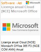 Licena anual Cloud [CSP NCE] Microsoft Office 365 F3 (NCE COM ANN) Anual  (Figura somente ilustrativa, no representa o produto real)