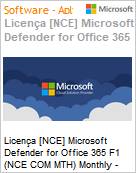 Licena [NCE] Microsoft Defender for Office 365 F1 (NCE COM MTH) Monthly - Monthly  (Figura somente ilustrativa, no representa o produto real)