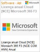 Licena anual [CSP NCE] Microsoft 365 F3 (NCE COM ANN) Anual  (Figura somente ilustrativa, no representa o produto real)