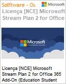 Licena [NCE] Microsoft Stream Plan 2 for Office 365 Add-On [Educacional] (Education Student Pricing) (NCE EDU MTH) Monthly - Monthly  (Figura somente ilustrativa, no representa o produto real)