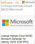 Licena mensal Cloud [CSP NCE] Microsoft Defender for Identity (NCE COM MTH) Mensal  (Figura somente ilustrativa, no representa o produto real)