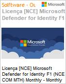 Licena [NCE] Microsoft Defender for Identity F1 (NCE COM MTH) Monthly - Monthly  (Figura somente ilustrativa, no representa o produto real)