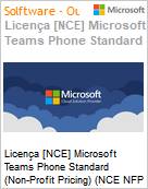 Licena [NCE] Microsoft Teams Phone Standard (Non-Profit Pricing) (NCE NFP MTH) Monthly - Monthly  (Figura somente ilustrativa, no representa o produto real)