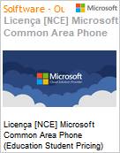 Licena [NCE] Microsoft Common Area Phone [Educacional] (Education Student Pricing) (NCE EDU MTH) Monthly - Annual  (Figura somente ilustrativa, no representa o produto real)