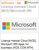 Licena mensal Cloud [CSP NCE] Microsoft 365 Apps for business (NCE COM MTH) Mensal  (Figura somente ilustrativa, no representa o produto real)