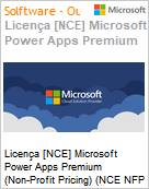Licena [NCE] Microsoft Power Apps Premium (Non-Profit Pricing) (NCE NFP MTH) Monthly - Annual  (Figura somente ilustrativa, no representa o produto real)