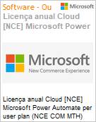 Licena anual Cloud [CSP NCE] Microsoft Power Automate per user plan (NCE COM MTH) Anual - 12 meses  (Figura somente ilustrativa, no representa o produto real)
