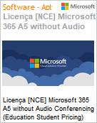 Licena [NCE] Microsoft 365 A5 without Audio Conferencing [Educacional] (Education Student Pricing) (NCE EDU MTH) Monthly - Monthly  (Figura somente ilustrativa, no representa o produto real)