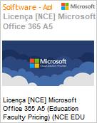 Licena [NCE] Microsoft Office 365 A5 [Educacional] (Education Faculty Pricing) (NCE EDU MTH) Monthly - Monthly  (Figura somente ilustrativa, no representa o produto real)