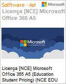 Licena [NCE] Microsoft Office 365 A5 [Educacional] (Education Student Pricing) (NCE EDU ANN) Annual - Annual  (Figura somente ilustrativa, no representa o produto real)