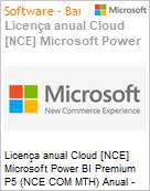 Licena anual Cloud [CSP NCE] Microsoft Power BI Premium P5 (NCE COM MTH) Anual - 12 meses  (Figura somente ilustrativa, no representa o produto real)