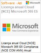 Licena anual Cloud [CSP NCE] Microsoft 365 E5 Compliance (NCE COM ANN) Anual  (Figura somente ilustrativa, no representa o produto real)