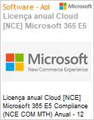 Licena anual Cloud [CSP NCE] Microsoft 365 E5 Compliance (NCE COM MTH) Anual - 12 meses  (Figura somente ilustrativa, no representa o produto real)