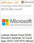 Licena mensal Cloud [CSP NCE] Microsoft Defender for Cloud Apps (NCE COM MTH) Mensal  (Figura somente ilustrativa, no representa o produto real)