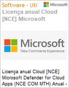Licena anual Cloud [CSP NCE] Microsoft Defender for Cloud Apps (NCE COM MTH) Anual - 12 meses  (Figura somente ilustrativa, no representa o produto real)