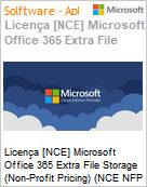 Licena [NCE] Microsoft Office 365 Extra File Storage (Non-Profit Pricing) (NCE NFP ANN) Annual - Annual  (Figura somente ilustrativa, no representa o produto real)