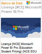 Licena [NCE] Microsoft Power BI Pro [Educacional] (Education Student Pricing) (NCE EDU MTH) Monthly - Monthly  (Figura somente ilustrativa, no representa o produto real)