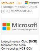 Licena mensal Cloud [CSP NCE] Microsoft 365 Audio Conferencing (NCE COM MTH) Mensal  (Figura somente ilustrativa, no representa o produto real)