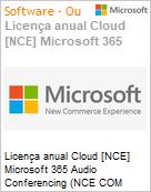 Licena anual Cloud [CSP NCE] Microsoft 365 Audio Conferencing (NCE COM MTH) Anual - 12 meses  (Figura somente ilustrativa, no representa o produto real)