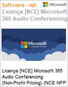 Licena [NCE] Microsoft 365 Audio Conferencing (Non-Profit Pricing) (NCE NFP MTH) Monthly - Monthly  (Figura somente ilustrativa, no representa o produto real)