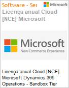 Licena anual Cloud [NCE] Microsoft Dynamics 365 Operations - Sandbox Tier 5:Premier Performance Testing (NCE COM 3YR TRI) Annual (3Y) - Annual (3Y) (Figura somente ilustrativa, no representa o produto real)