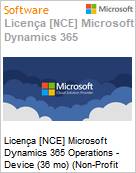 Licença [NCE] Microsoft Dynamics 365 Operations - Device (36 mo) (Non-Profit Pricing) (NCE NFP MTH) Monthly - Monthly  (Figura somente ilustrativa, não representa o produto real)