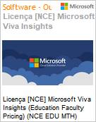 Licena [NCE] Microsoft Viva Insights [Educacional] (Education Faculty Pricing) (NCE EDU MTH) Monthly - Monthly  (Figura somente ilustrativa, no representa o produto real)