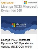 Licena [NCE] Microsoft Dynamics 365 Operations - Activity (NCE COM ANN) Annual - Annual  (Figura somente ilustrativa, no representa o produto real)