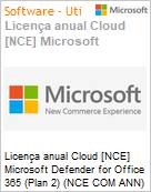 Licena anual Cloud [CSP NCE] Microsoft Defender for Office 365 (Plan 2) (NCE COM ANN) Anual  (Figura somente ilustrativa, no representa o produto real)