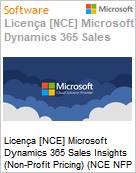 Licena [NCE] Microsoft Dynamics 365 Sales Insights (Non-Profit Pricing) (NCE NFP MTH) Monthly - Monthly  (Figura somente ilustrativa, no representa o produto real)