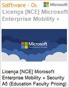 Licena [NCE] Microsoft Enterprise Mobility + Security A5 [Educacional] (Education Faculty Pricing) (NCE EDU MTH) Monthly - Monthly  (Figura somente ilustrativa, no representa o produto real)