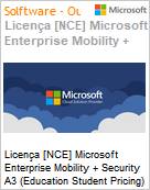 Licena [NCE] Microsoft Enterprise Mobility + Security A3 [Educacional] (Education Student Pricing) (NCE EDU MTH) Monthly - Annual  (Figura somente ilustrativa, no representa o produto real)