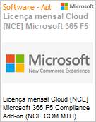 Licena mensal Cloud [CSP NCE] Microsoft 365 F5 Compliance Add-on (NCE COM MTH) Mensal  (Figura somente ilustrativa, no representa o produto real)