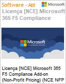 Licena [NCE] Microsoft 365 F5 Compliance Add-on (Non-Profit Pricing) (NCE NFP ANN) Annual - Annual  (Figura somente ilustrativa, no representa o produto real)