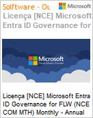 Licena [NCE] Microsoft Entra ID Governance for FLW (NCE COM MTH) Monthly - Annual  (Figura somente ilustrativa, no representa o produto real)