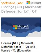 Licena [NCE] Microsoft Defender for IoT - OT site license - XL [Educacional] (Education Student Pricing) (NCE EDU ANN) Annual - Annual  (Figura somente ilustrativa, no representa o produto real)