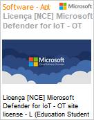 Licena [NCE] Microsoft Defender for IoT - OT site license - L [Educacional] (Education Student Pricing) (NCE EDU ANN) Annual - Annual  (Figura somente ilustrativa, no representa o produto real)