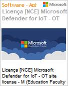 Licena [NCE] Microsoft Defender for IoT - OT site license - M [Educacional] (Education Faculty Pricing) (NCE EDU ANN) Annual - Annual  (Figura somente ilustrativa, no representa o produto real)