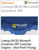 Licena [NCE] Microsoft Dynamics 365 Customer Insights - (Non-Profit Pricing) (NCE NFP MTH) Monthly - Monthly  (Figura somente ilustrativa, no representa o produto real)