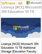 Licena [NCE] Microsoft 365 Education 10 TB Additional Storage [Educacional] (Education Faculty Pricing) (NCE EDU MTH) Monthly - Monthly  (Figura somente ilustrativa, no representa o produto real)