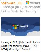 Licena [NCE] Microsoft Entra Suite for faculty (NCE EDU MTH) Monthly - Annual  (Figura somente ilustrativa, no representa o produto real)