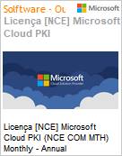 Licena [NCE] Microsoft Cloud PKI (NCE COM MTH) Monthly - Annual  (Figura somente ilustrativa, no representa o produto real)