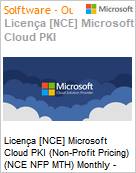 Licena [NCE] Microsoft Cloud PKI (Non-Profit Pricing) (NCE NFP MTH) Monthly - Annual  (Figura somente ilustrativa, no representa o produto real)