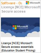 Licena [NCE] Microsoft Secure access essentials [Educacional] (Education Student Pricing) (NCE EDU ANN) Annual - Annual  (Figura somente ilustrativa, no representa o produto real)